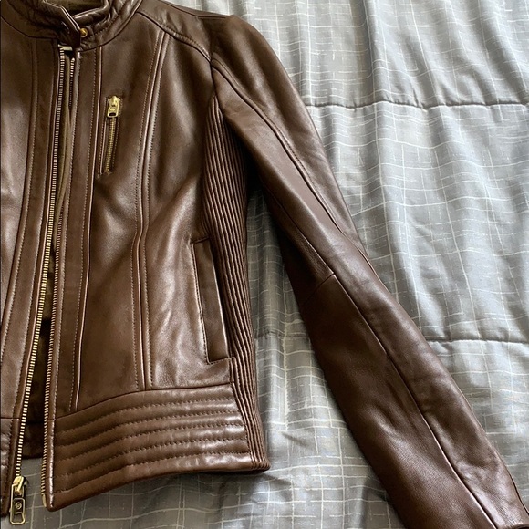 Michael Kors leather jacket - Picture 5 of 6